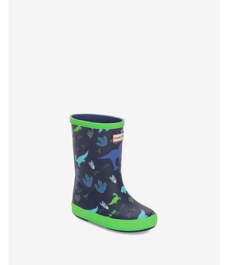 Hunter Original First Classic Boot Medieval Blue Dino Print