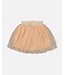 Deux par Deux Deux par Deux Multi Layer Glittering Mesh Skirt Beige