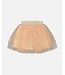 Deux par Deux Deux par Deux Multi Layer Glittering Mesh Skirt Beige