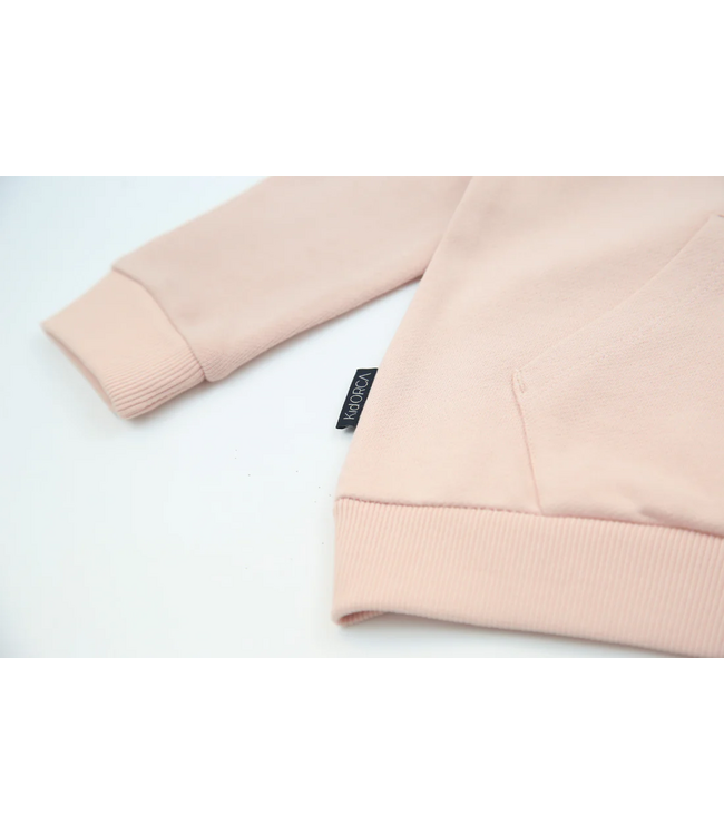 KidORCA French Terry Hoodie Pale Rose