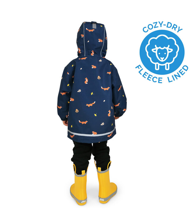 Jan & Jul Cozy-Dry Rain Jacket Navy Fox