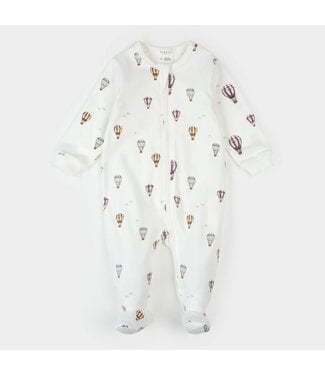 Petit Lem Footed Sleeper Hot Air Balloons Print