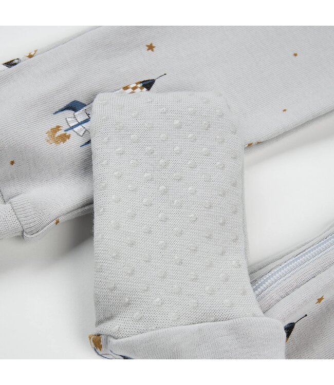 Petit Lem Convertible Sleeper Rocket Print on Lunar Rock