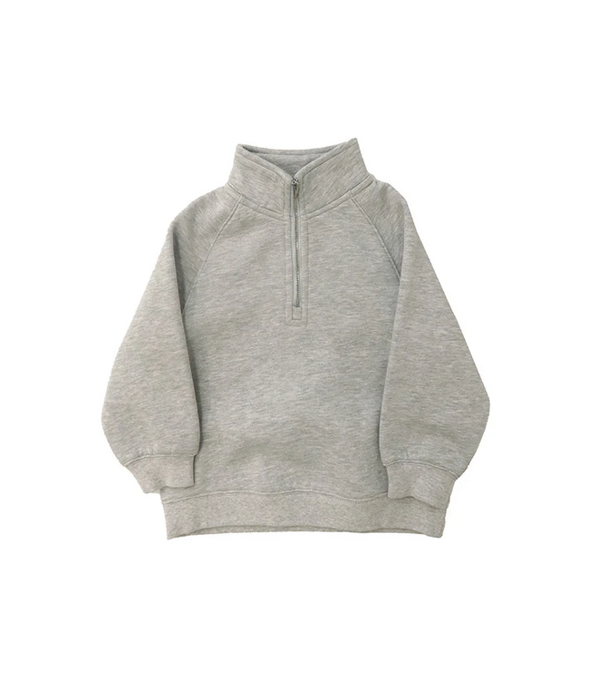 Brunette the Label Little Babes Half Zip Sweatshirt