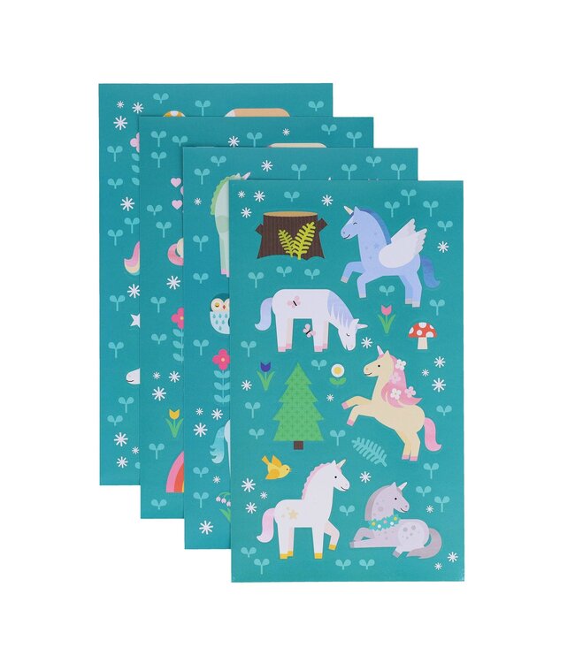 Petit Collage Mini Sticker Set Unicorn Forest