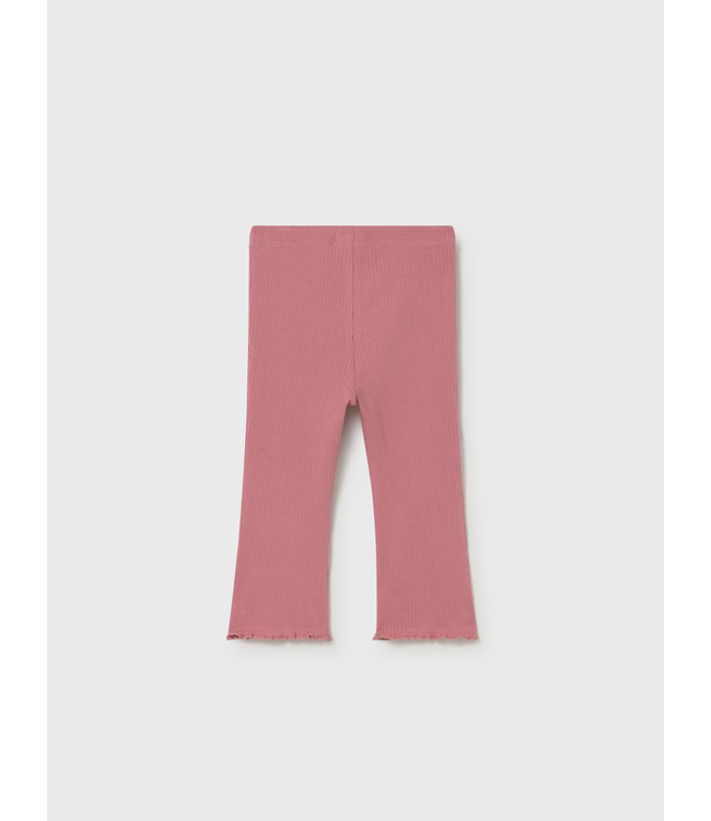 Mayoral Flare Rib Knit Leggings Blush