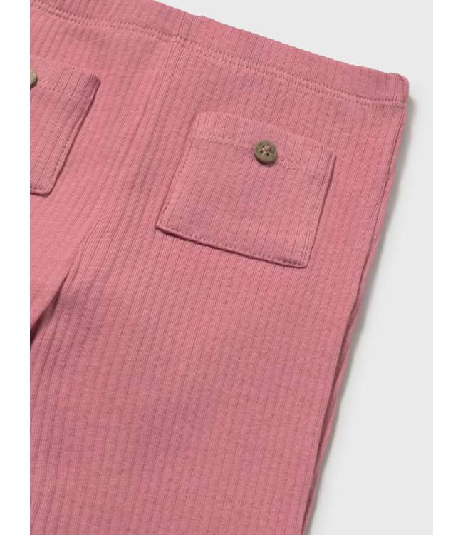 Mayoral Flare Rib Knit Leggings Blush
