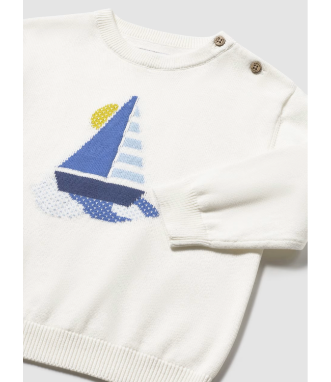 Mayoral Sailboat Knit Sweater
