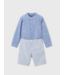 Mayoral Linen Shirt and Short Set Indigo