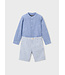 Mayoral Linen Shirt and Short Set Indigo