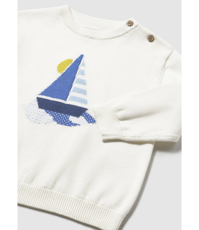 Mayoral Sailboat Knit Sweater