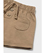 Mayoral Mayoral Baby Front Pocket Cotton Shorts Cocoa
