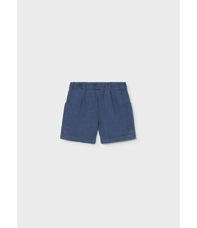 Mayoral Mayoral Patch Pocket Denim Shorts Ocean