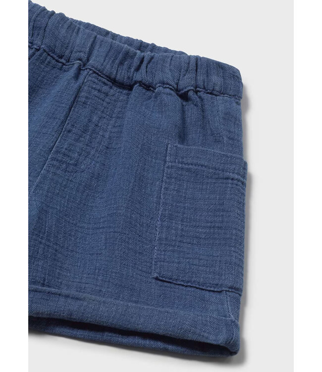 Mayoral Mayoral Patch Pocket Denim Shorts Ocean