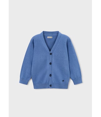 Mayoral Button-Front Knit Cardigan Indigo
