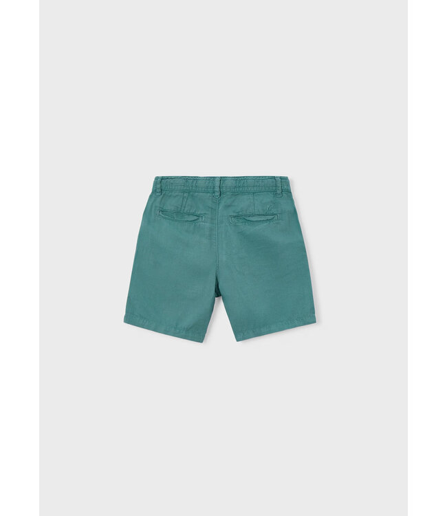 Mayoral Linen Relaxed Fit Shorts Seaweed