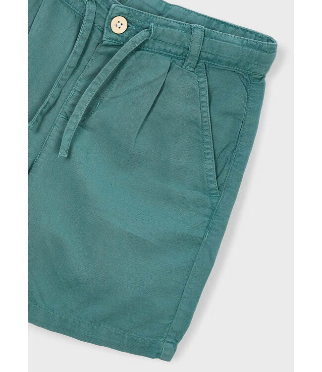 Mayoral Linen Relaxed Fit Shorts Seaweed