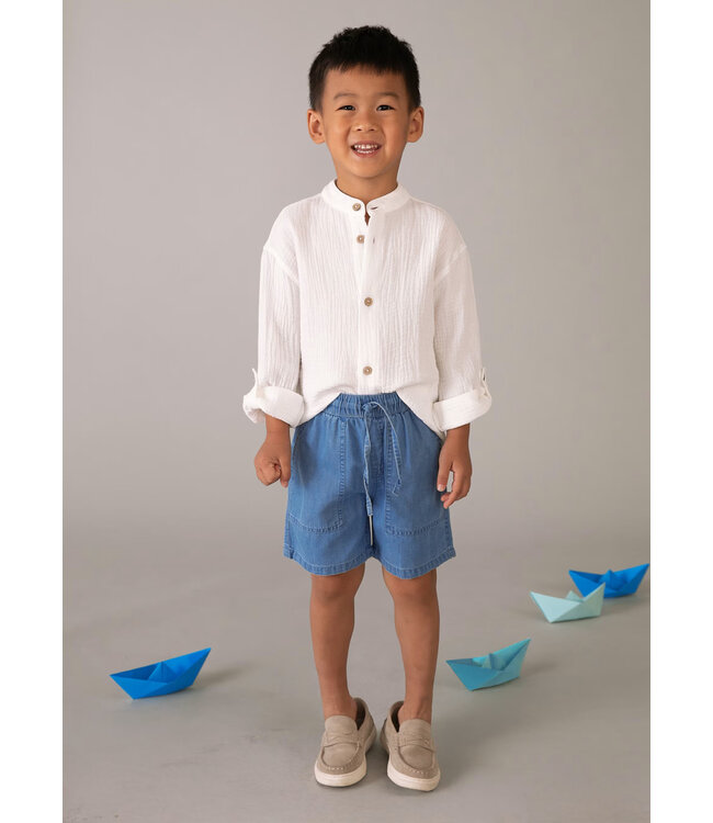 Mayoral Relaxed Fit Denim Shorts