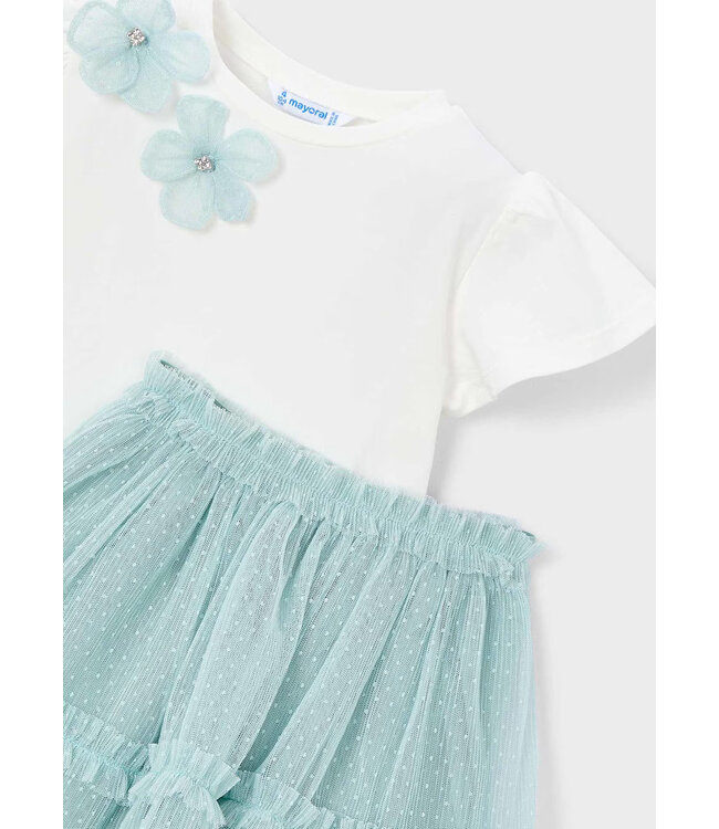 Mayoral Tee Tulle Skirt Set