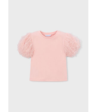 Mayoral Mayoral Puffed Short Sleeve Tulle Tee