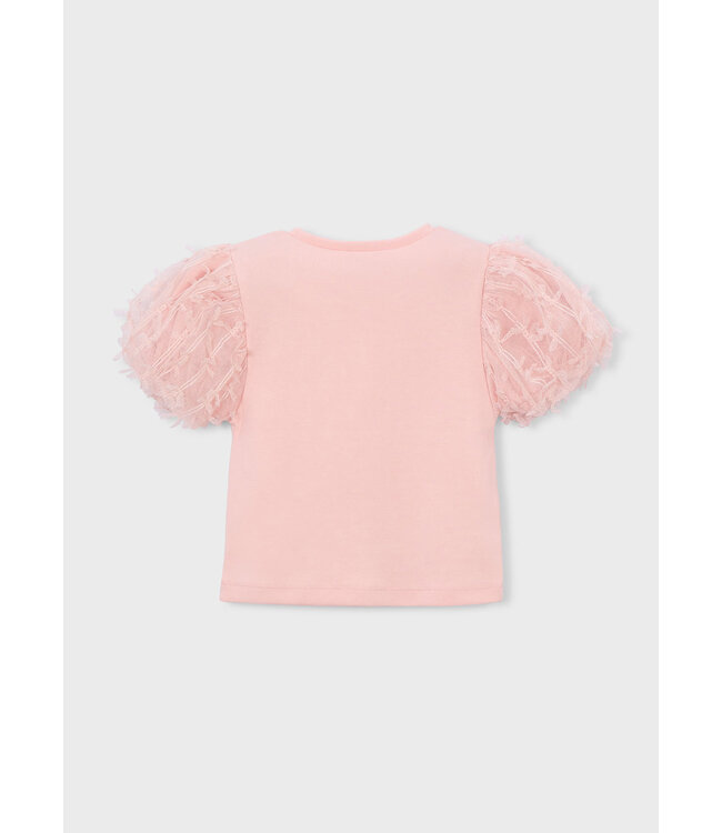 Mayoral Mayoral Puffed Short Sleeve Tulle Tee