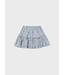 Mayoral Dobby Skirt Blue Floral Print