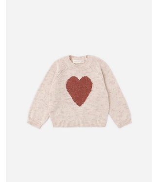 Quincy Mae Knit Sweater Red Heart