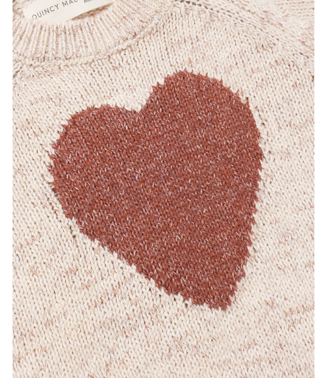 Quincy Mae Knit Sweater Red Heart