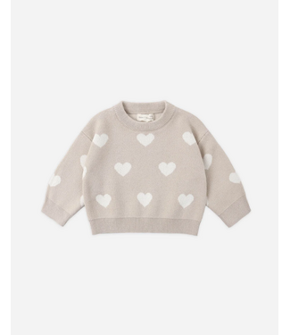 Quincy Mae Heart Knit Sweater