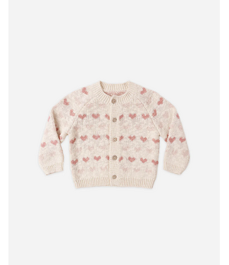 Quincy Mae Knit Cardigan Hearts