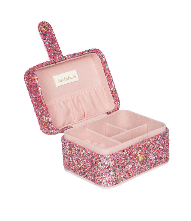 Rockahula Rockahula Confetti Glitter Pink Jewellery Box