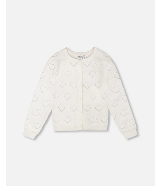 Deux par Deux Pointelle Knit Cardigan