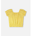 Deux par Deux Peasant Top Yellow Vichy