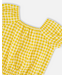 Deux par Deux Peasant Top Yellow Vichy