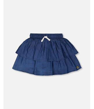 Deux par Deux Deux par Deux Dark Chambray Skort