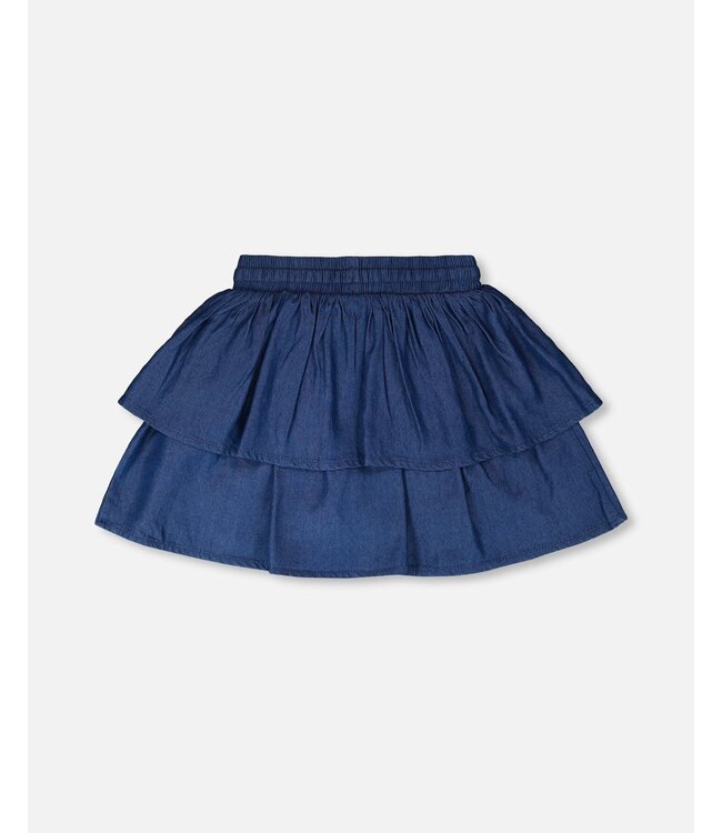 Deux par Deux Dark Chambray Skort