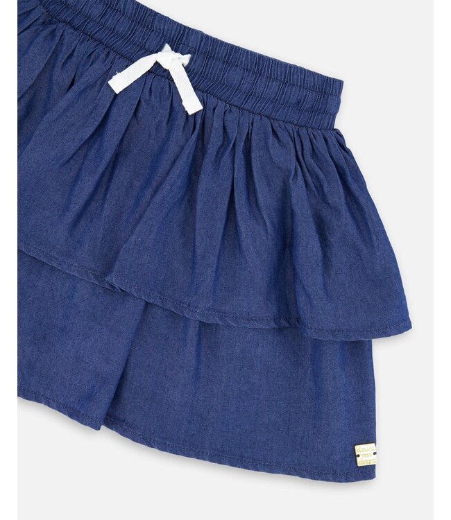 Deux par Deux Dark Chambray Skort