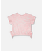 Deux par Deux Deux par Deux Jacquard Knit Tee Pink White