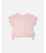 Deux par Deux Deux par Deux Jacquard Knit Tee Pink White