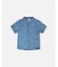 Deux par Deux Deux par Deux Chambray S/S Collared Shirt Palm Tree Print
