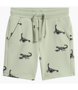 Miles the Label Knit Short Scorpion Print on  Lt. Green