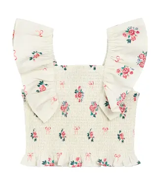 Miles the Label Flutter Woven Top in Floral Print