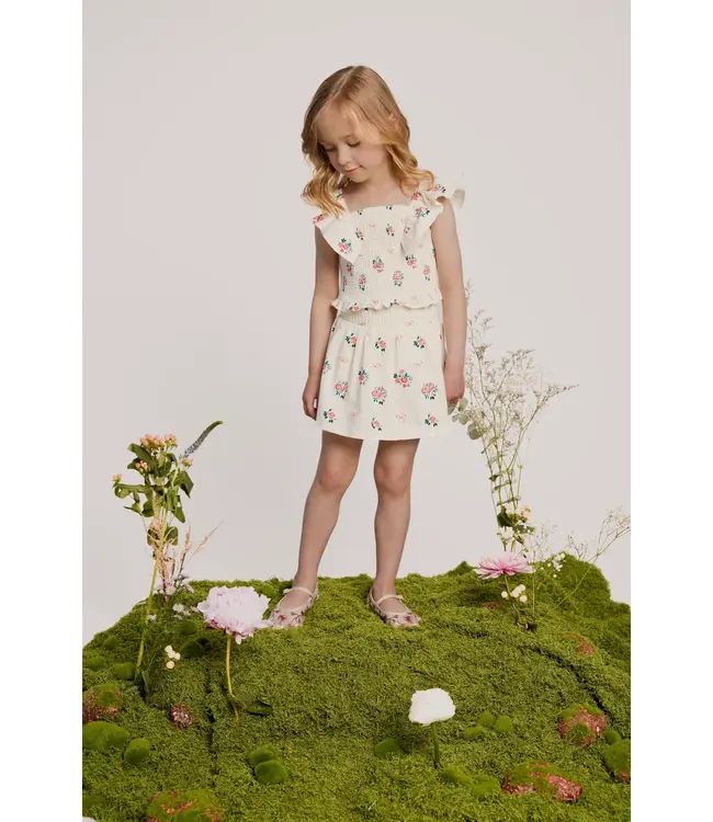 Miles the Label Miles the Label Flutter Woven Top in Floral Print