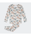 Petit Lem PJ Set Spring Flowers Print on Creme