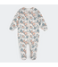 Petit Lem Petit Lem Footed Sleeper Spring Flowers Print on Creme