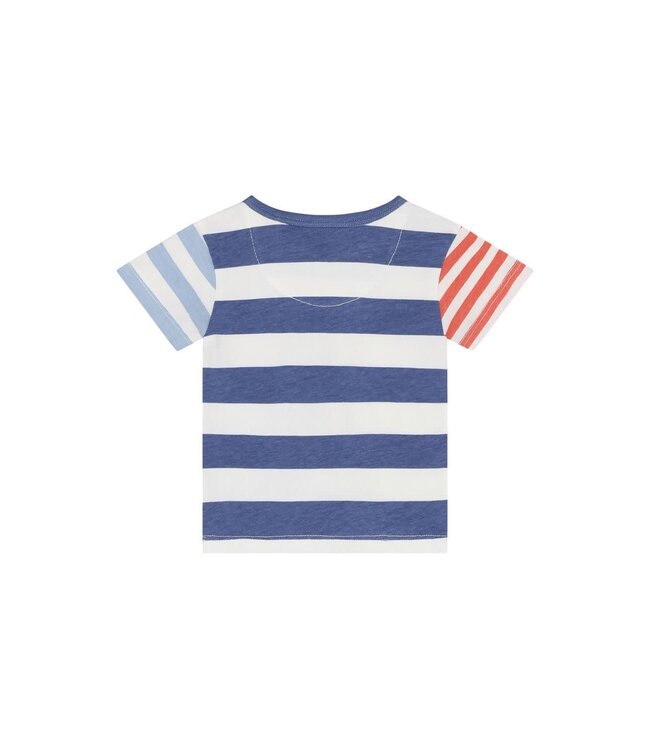 Noppies Tee Striped Dusty Blue