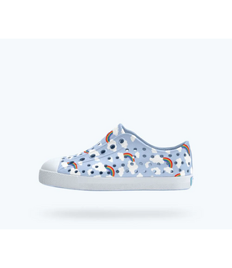 Native Canada Footwear Jefferson Print Skyway Blue/Cloud Rainbow
