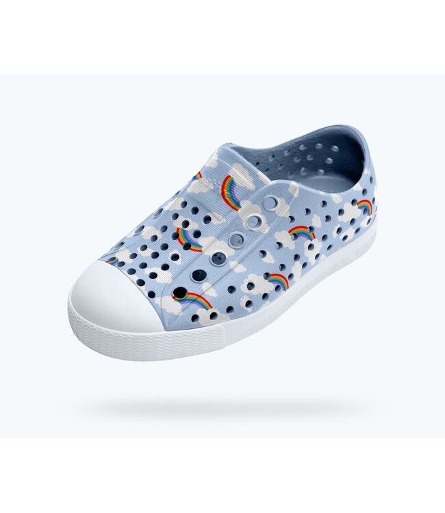 Native Canada Footwear Jefferson Print Skyway Blue/Cloud Rainbow