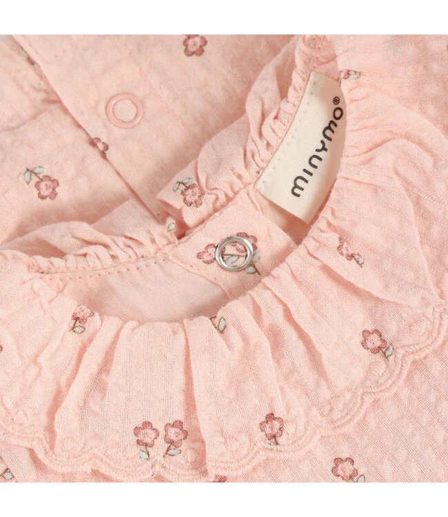 Minymo Minymo Flower Muslin Dress Pink