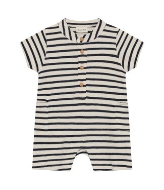Minymo Minymo Stripe Polo Romper
